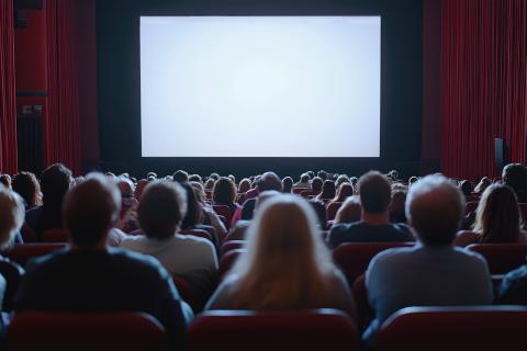 An audience in a cinema